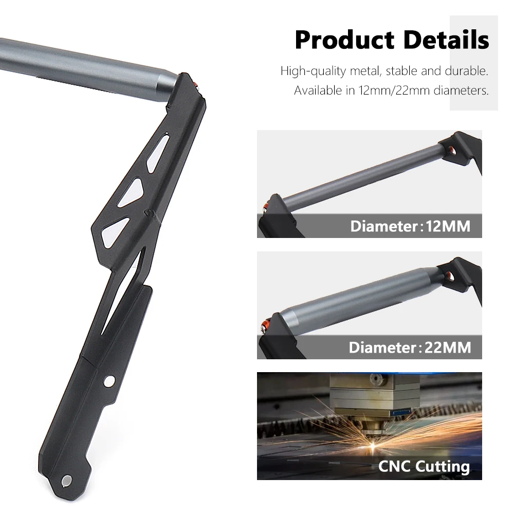 New 12mm/22mm Motorcycle Front Wireless charging Mobile Phone Navigation Bracket GPS Mount For CFMOTO 800MT 800mt 800 MT 2023