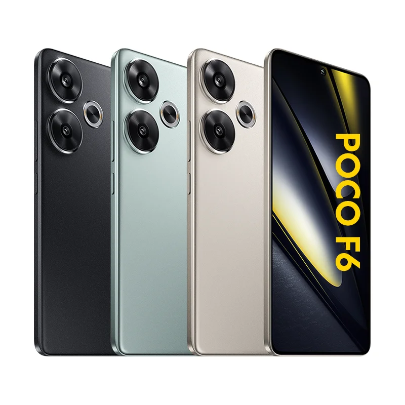 POCO F6 Smartphone Globale Version Snapdragon ® 8s Gen 3 90 W Turboladegerät 5000 mAh Akku