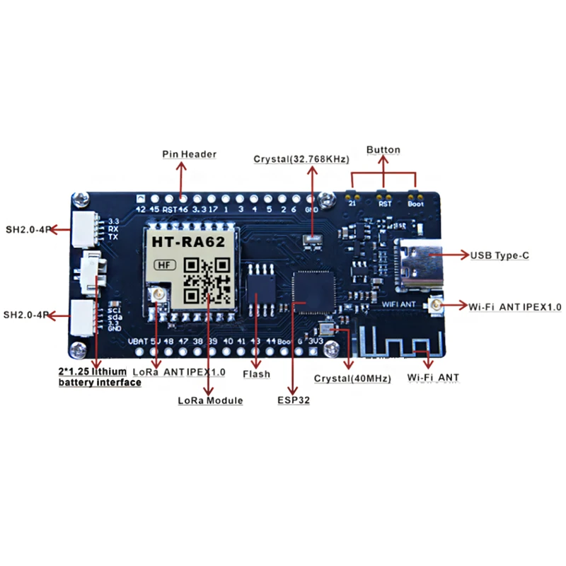 Vision Master E213 Meshtastic compatible con ESP32-S3 LoRa V3 Series Dev-board Pantalla de tinta electrónica de 2,13 pulgadas de baja potencia con WiFi SX1262 BLE
