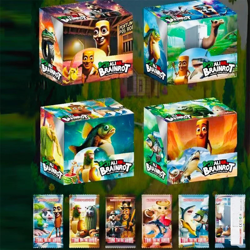 8/288 Stück Sammelkarten Italienisches Brainrot Tungtung Sahur Tralalero Tralala-Kinderkartenspiel Spielzeug Sammelkarten Geschenk