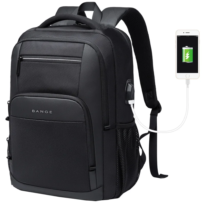 Mochila Bange impermeable para hombre, Mochila de negocios resistente, Mochila para portátil de viaje para hombre, Mochila para ordenador portátil, Mochila para hombre de 15,6 pulgadas para adolescentes