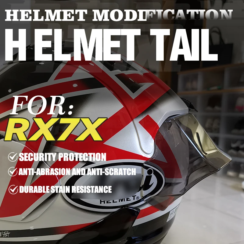 Para ARAI RX7X RX-7X RR5 VZ-Ram motocicleta embellecedor trasero casco alerón casco RX7X RR5 accesorios de alerón