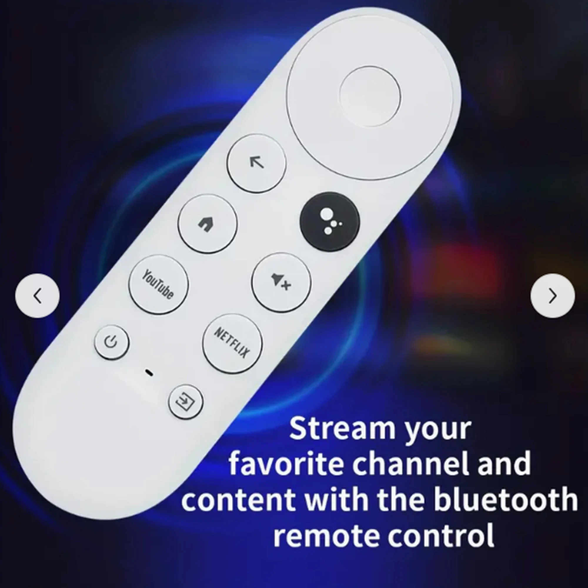 G9N9N Google Chromecast Remote Control Replacement Voice Streaming Media Player 4k Snow