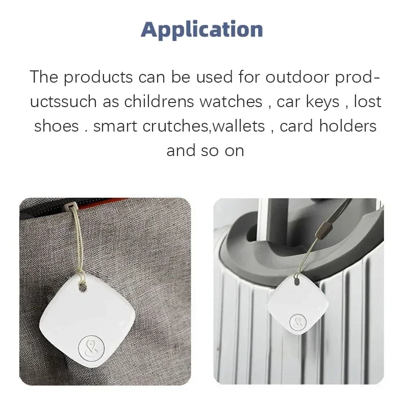 Mini Bluetooth GPS Tracker Smart Tag Works with Apple Find My Only for iOS MFi Finder Item Locator for Key Luggage Backpack