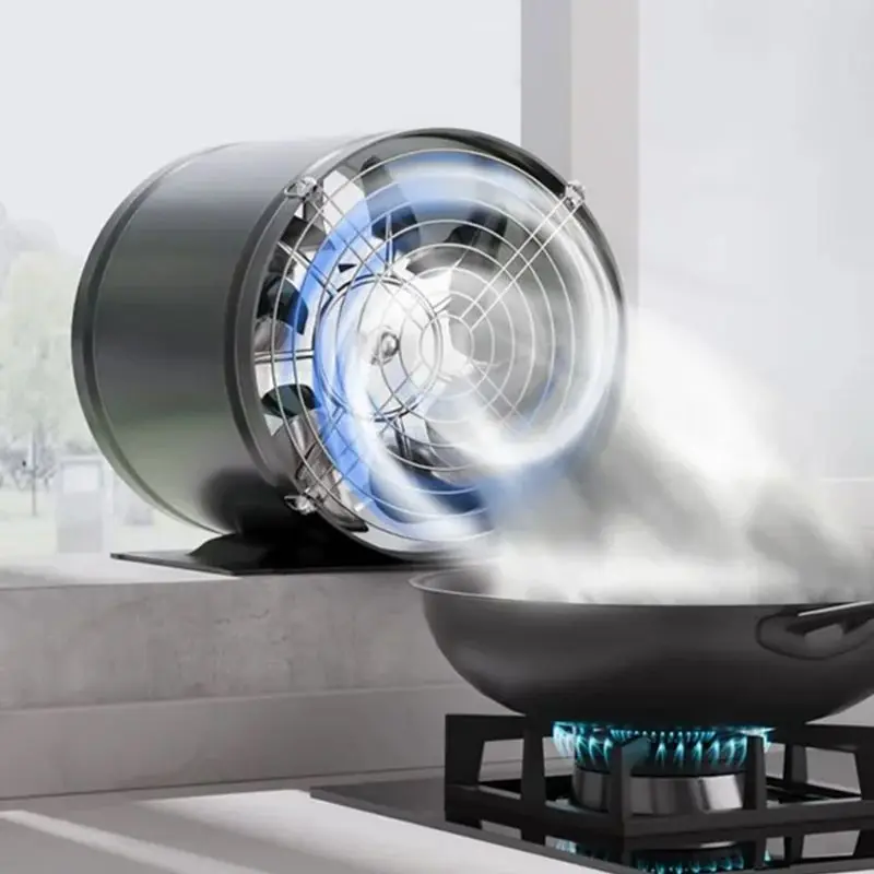 Potente extractor silencioso, ventilador de refuerzo unidireccional, conducto en línea silencioso, soplador de ventilación de escape HVAC, Motor de alambre de cobre puro de poco ruido