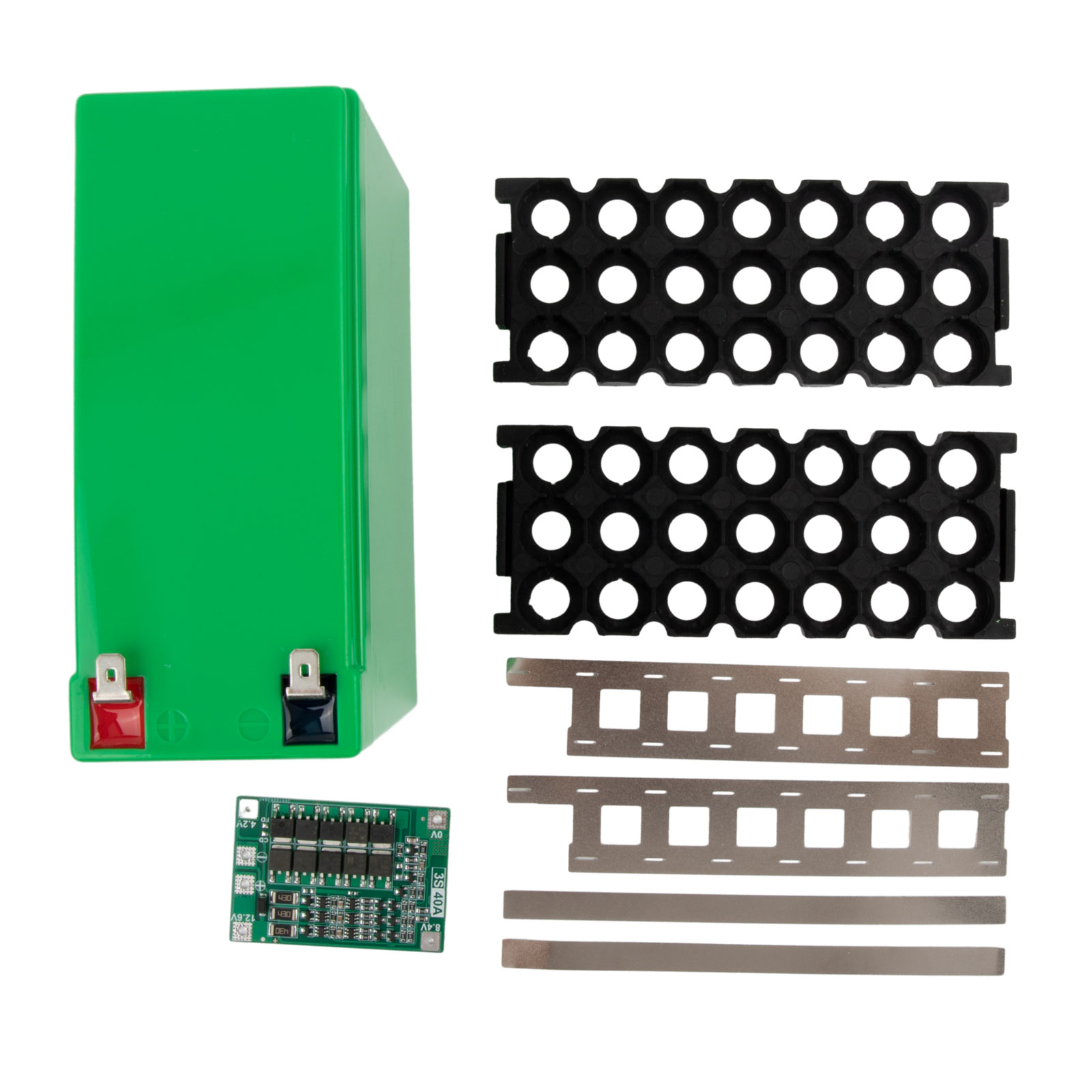 12 V/7Ah แบตเตอรี่ Fit 18650 เซลล์ที่ว่างเปล่ากล่อง 3*7 3S25A BMS นิกเกิลกล่องเก็บสําหรับ DIY แบตเตอรี่บรรจุ Protector