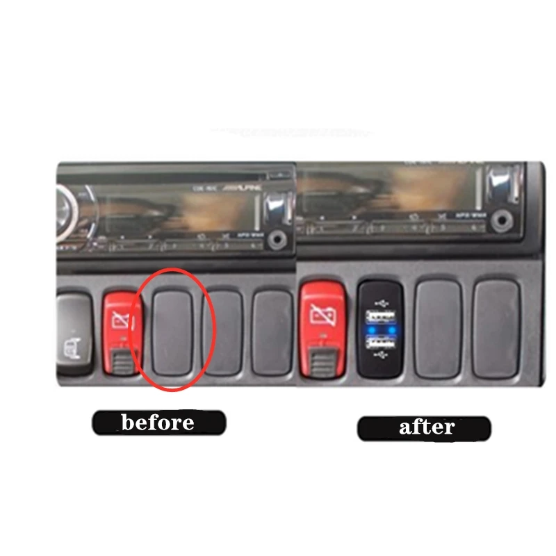 1 chargeur de voiture double USB 5V 2,1 a/2,1 a, prise de courant double USB pour smartphone, Ipad, Iphone, utilisation pour camion Scania série R P G QC 3.0