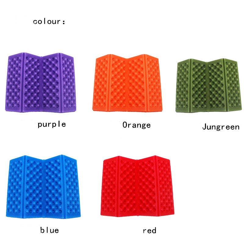 Cojín de espuma plegable para exteriores, almohadilla impermeable XPE para silla portátil, accesorios sólidos para acampar, 385x275x11mm
