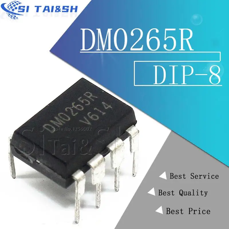 10pcs DM0265R capa protetora de plástico preto para DIP-8 DM0265 DIP 0265R