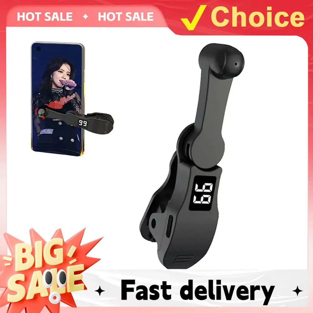 Clicker de pantalla automático, Mini clic de teléfono con dedo simulado, vídeo con Clip, dispositivo táctil de pantalla de juego para aplicación de teléfono