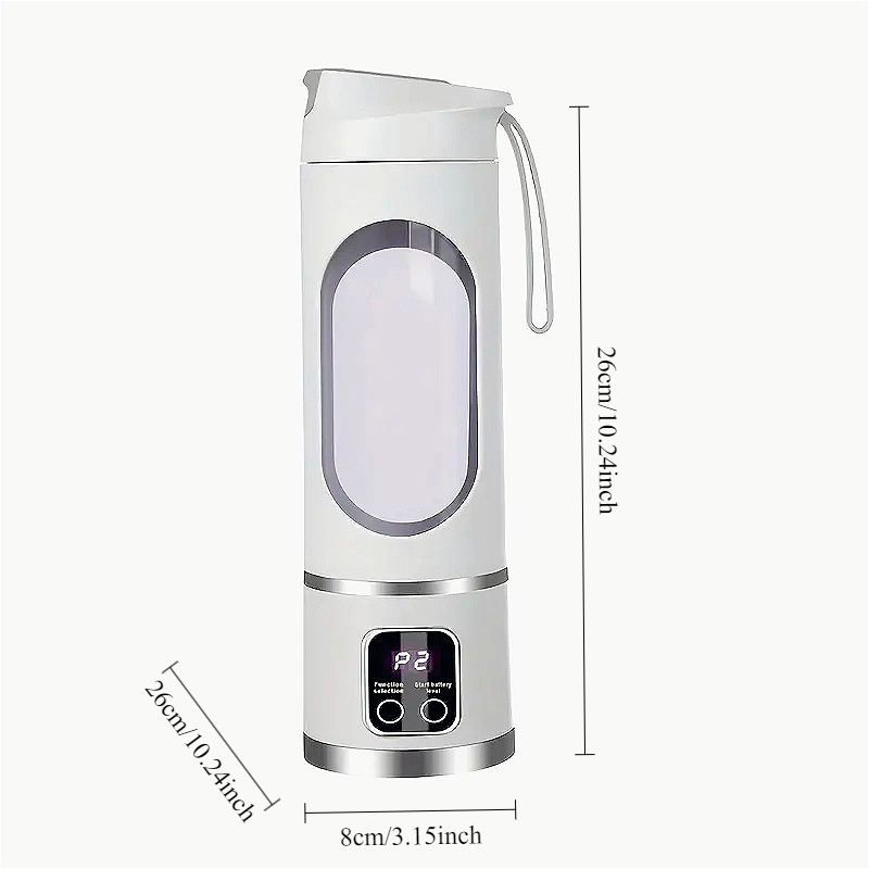 licuadora portátil Nuevo exprimidor eléctrico portátil, 450ml, 8 cuchillas, máquina exprimidora de viaje, batidos recargables, licuadoras, taza extractora de jugo fresco