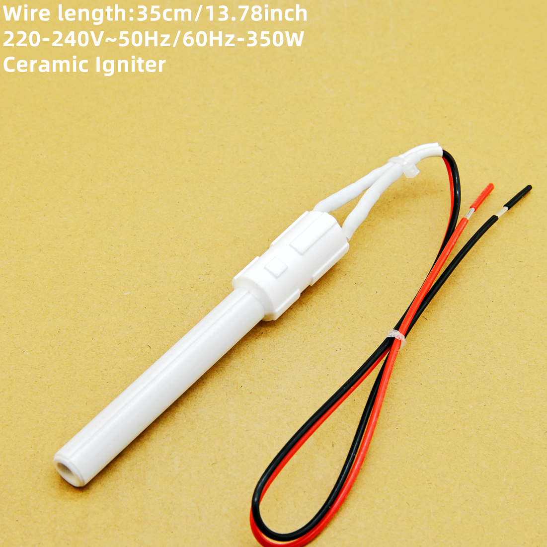 Ceramic igniter 220V 350W, quick ignition for home appliance accessories pellet stove igniter 110mm
