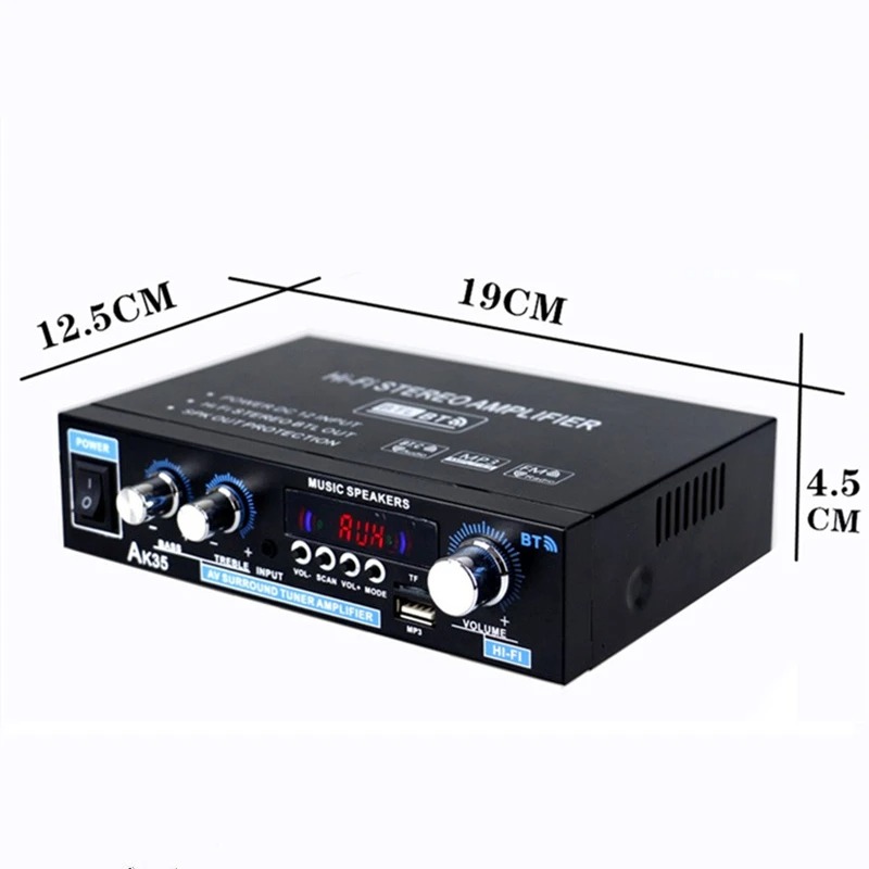 G30 digitale versterker 30W + 30W HiFi stereo Bluetooth USB-radio - compact, hoogwaardig geluid voor thuisaudio en klein podium