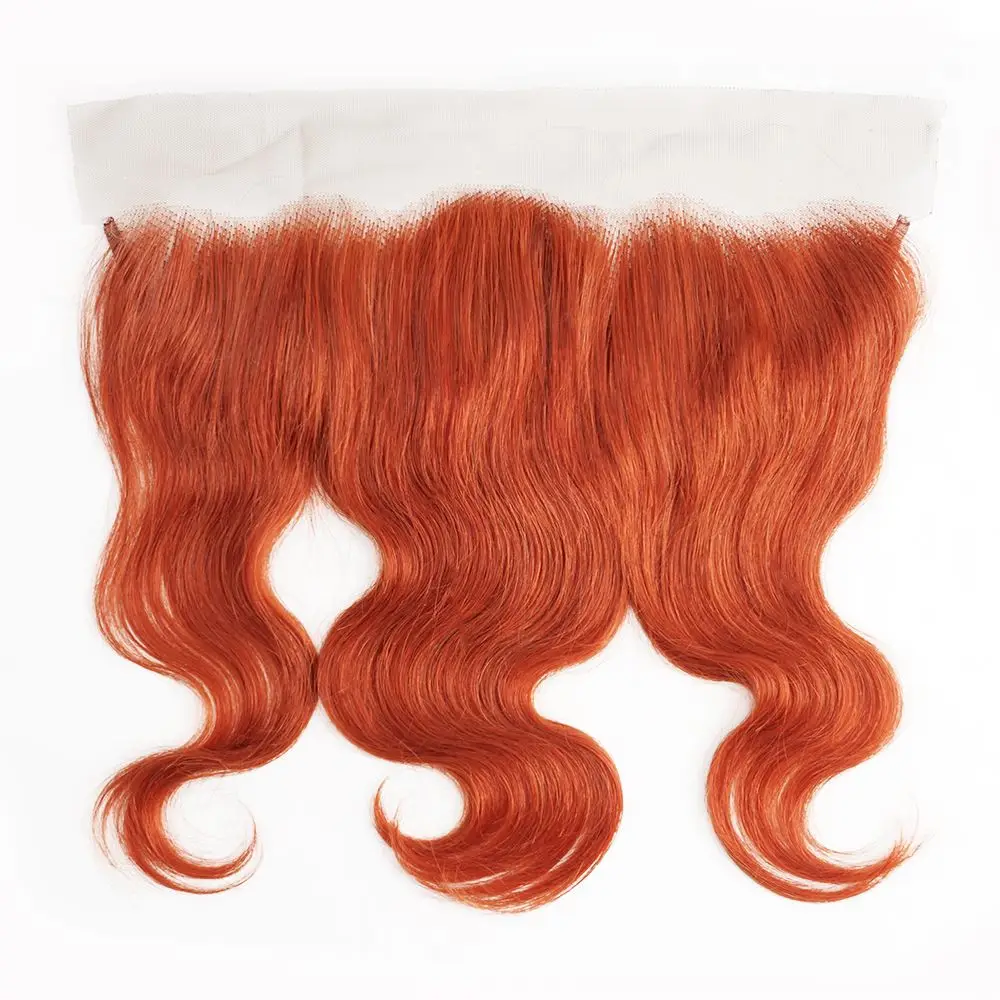 13x4 fechamento frontal de renda transparente apenas 350 pacotes laranja orelha a orelha frontal 100% remy cabelo humano renda frontal pré arrancado