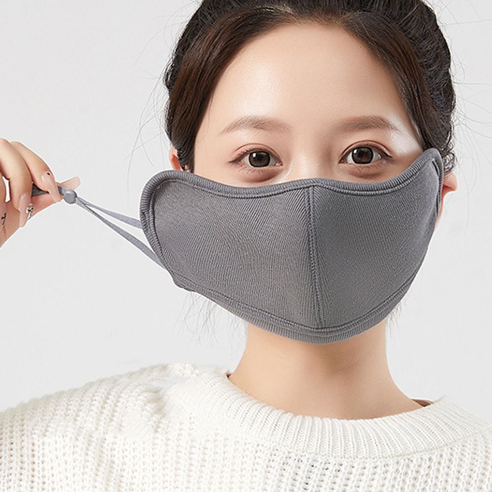 New Breathable Warm Masks Cold-proof Windproof Reusable Face Mask Skin-friendly Derong Material Mouth Cover for Outdoor