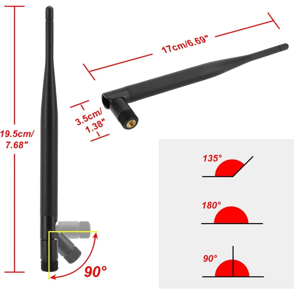 2 แพ็ค 868MHz 915MHz LORA เสาอากาศ 6dBi GAIN Omni GSM เสาอากาศ SMA ตัวเชื่อมต่อชาย + 15 ซม.เสาอากาศ RF อะแดปเตอร์สาย