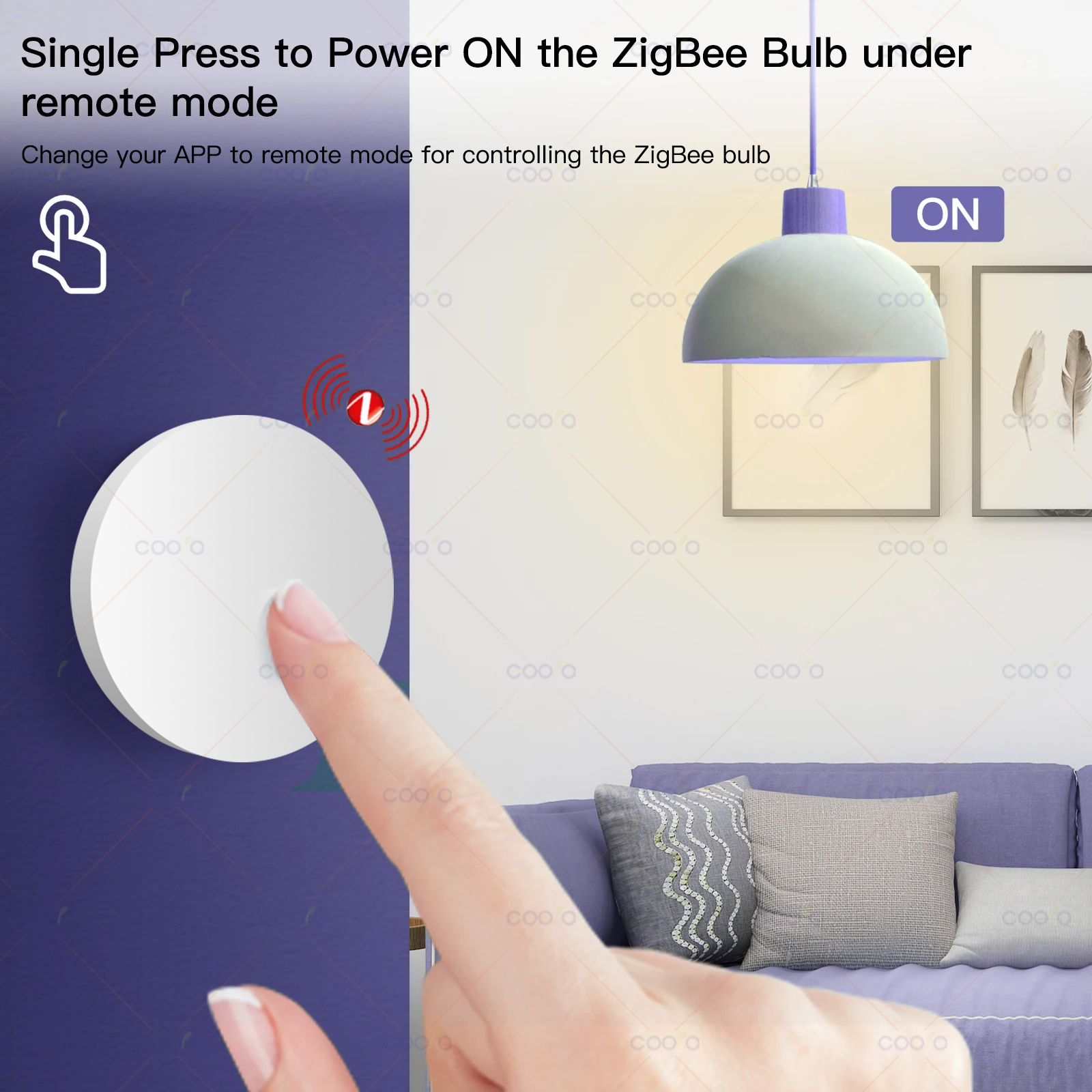 Ewelink Zigbee Smart Push Button Wireless Switch inklusive Batterie-Fernbedienung, Automatisierungsszenarioschalter, funktioniert mit Zigbee2MQTT
