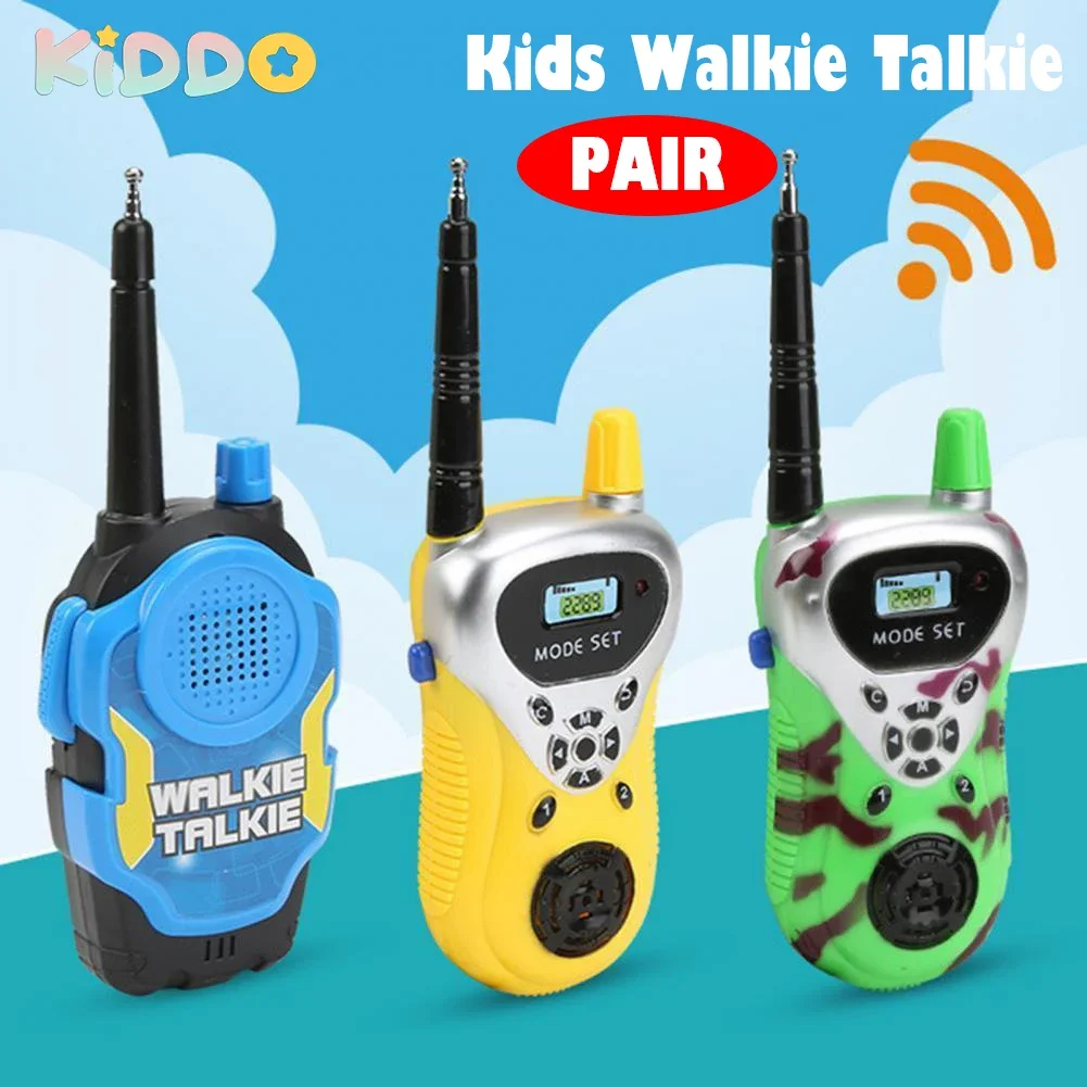2stk crianças walkie talkie 50m alcance uhf rádio cordão interfone telefone móvel das crianças pai-filho brinquedos para crianças
