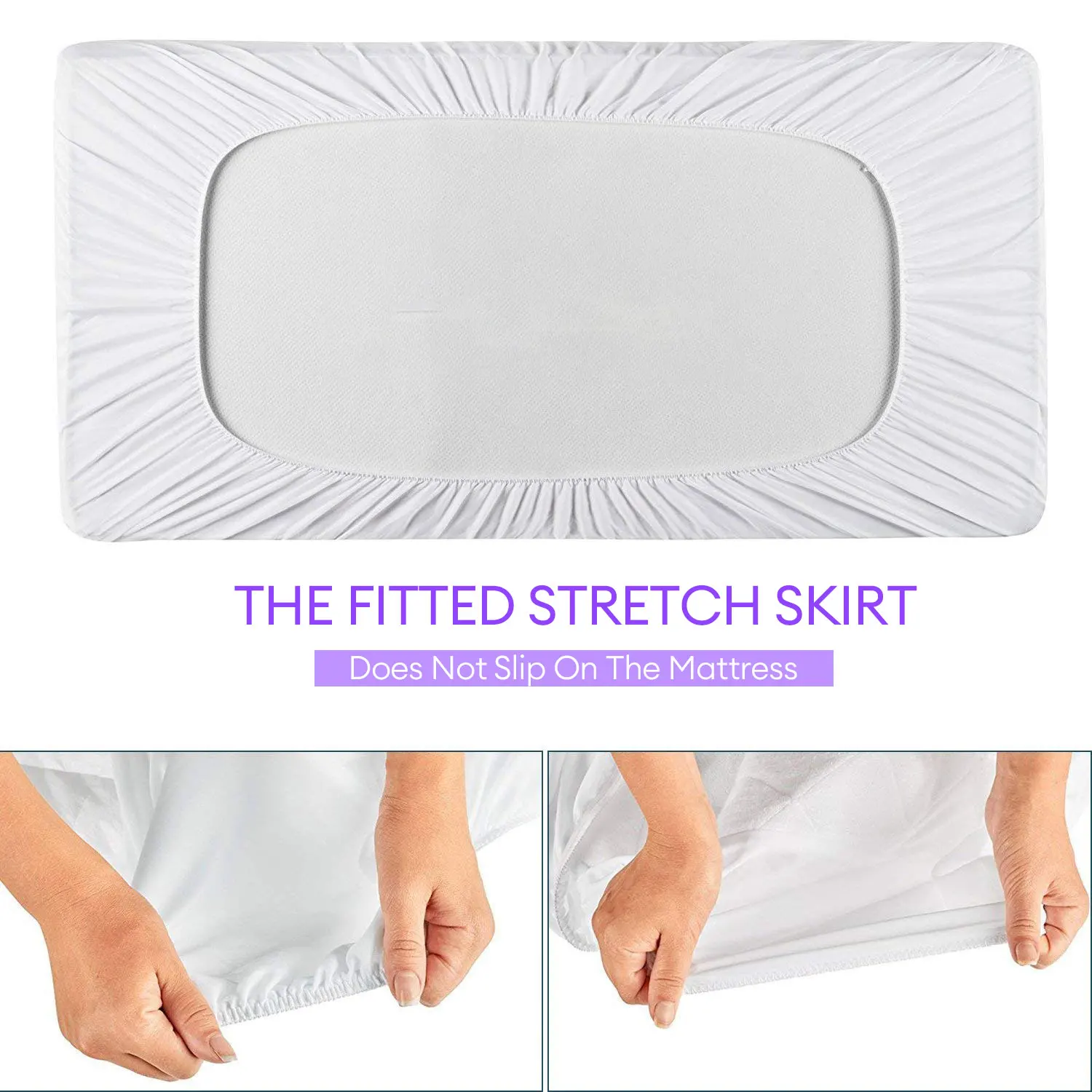 Protector de colchón para cuna, funda de colchón suave e impermeable, lavable, antiácaros, 1 ud.