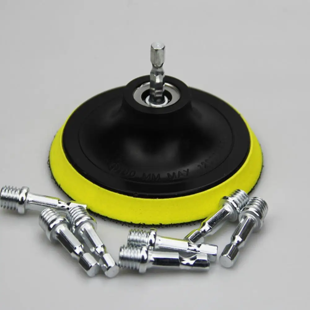 Almohadilla de encerado para coche, pulidora abrasiva de papel de lija para detalles de coche, adaptador de taladro, amoladora angular, herramienta de reparación de coche
