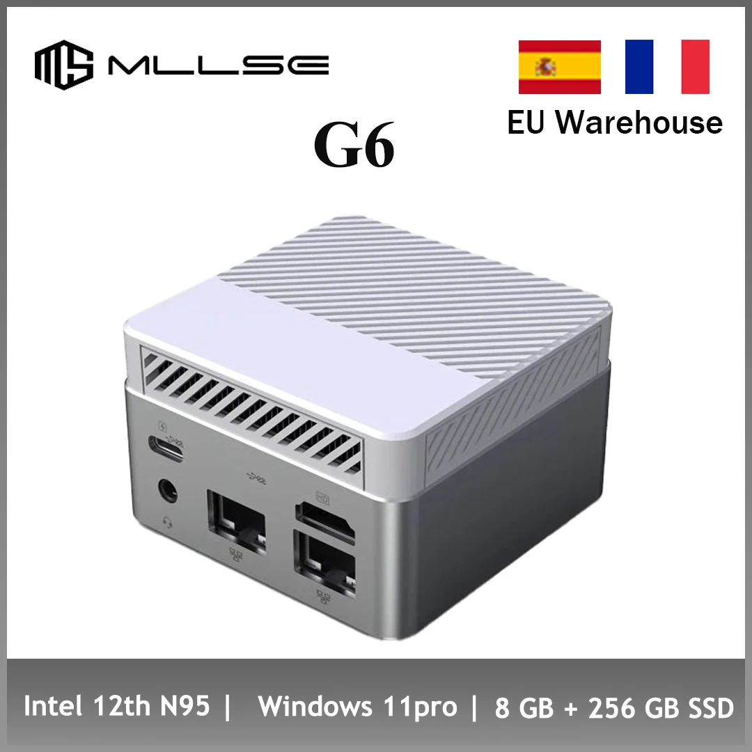 Mllse g6 mini pc intel 12. alder see n95 windows 11 ddr5 8gb ram 256gb rom wifi 5 bt 4,2 desktop computer mini pc arbeit