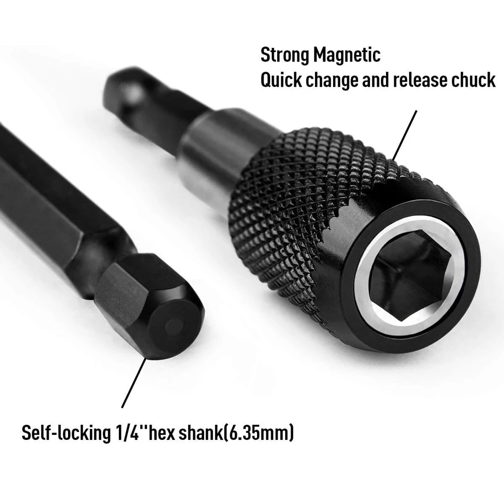 60/100/150mm Zeshoekige Quick-release zelfsluitende Verlengstuk Elektrische Boor Driver Quick Transfer staaf Schroevendraaier Tool Set