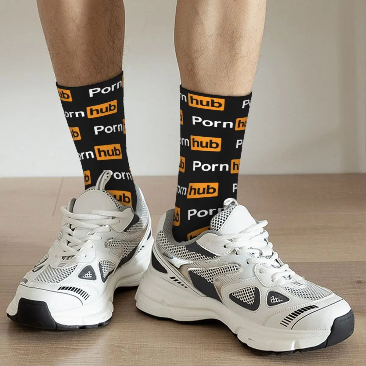 Calcetines Porhub de otoño e invierno para hombre y mujer, calcetines de baloncesto transpirables