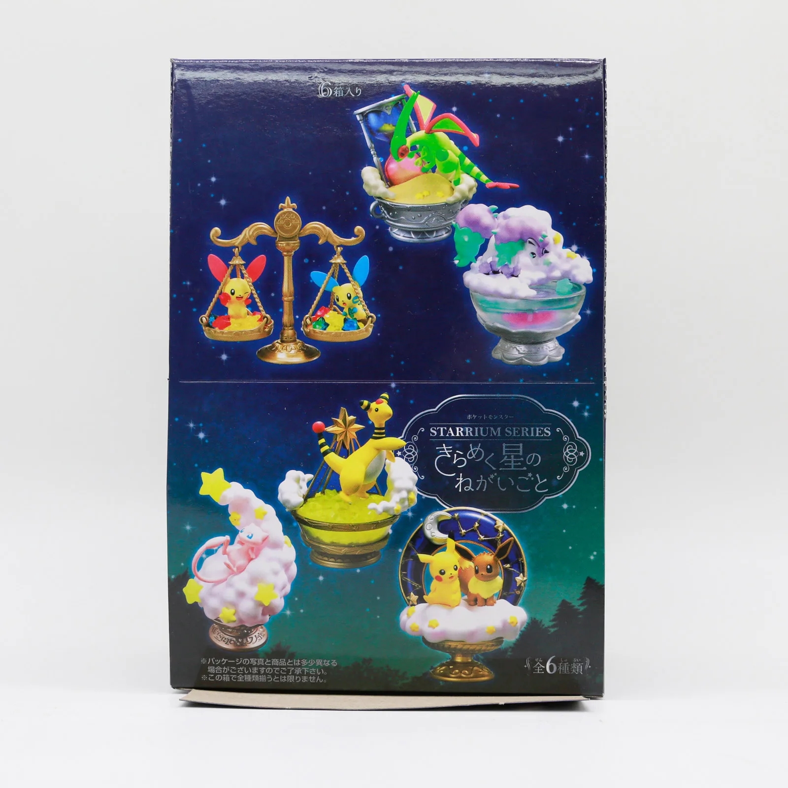Pokemon Figures Miniature Blind Box Starrium Series Scene Props Ampharos Flygon Ponyta Plusle Minun Mew Pikachu Toy Ornaments