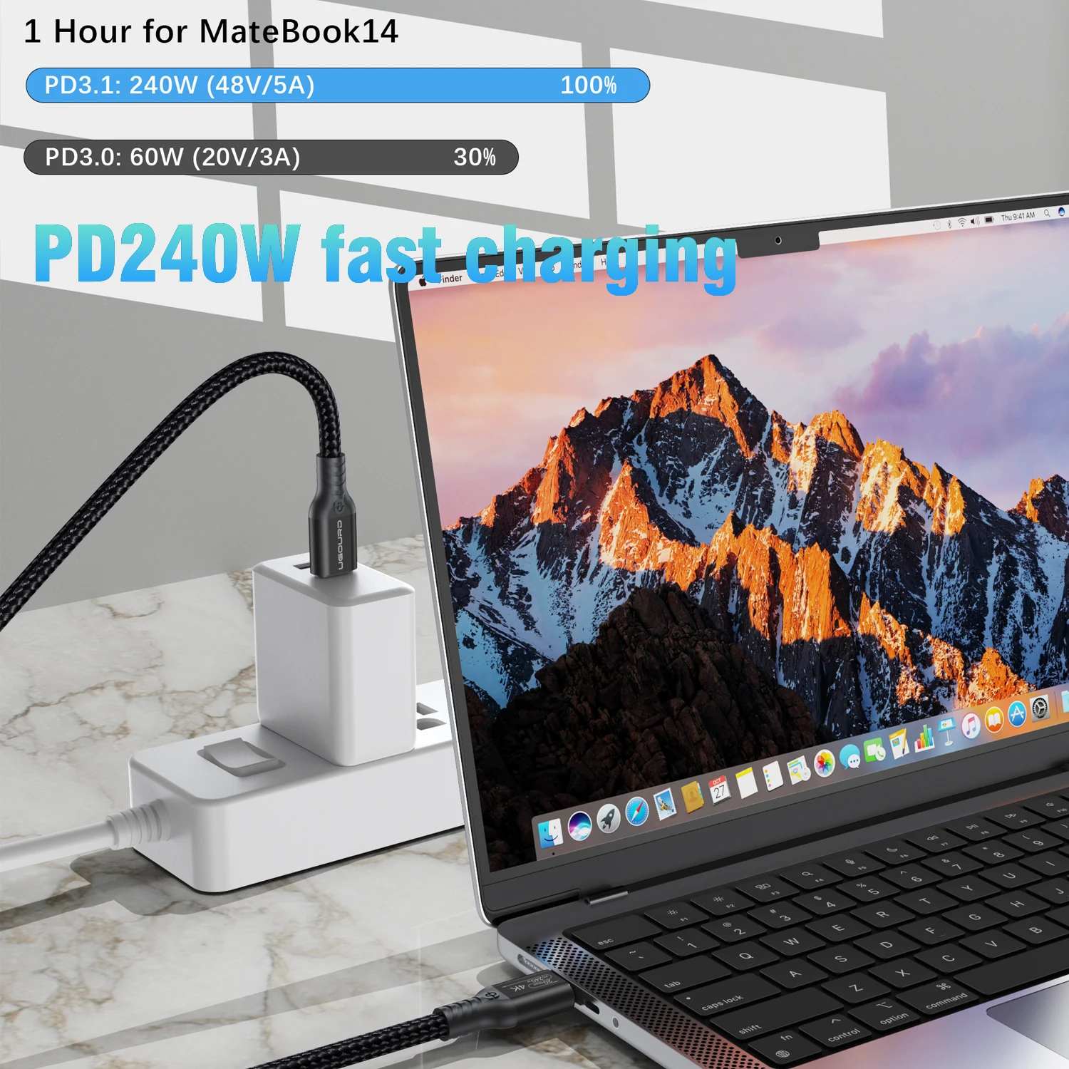 USB3.2 Gen2 20Gbps Type C to Type C Cable 240W Fast Charging Cord USB C SSD Hard Disk Cable USB3 5m max for MacBook Pro iPad Pro