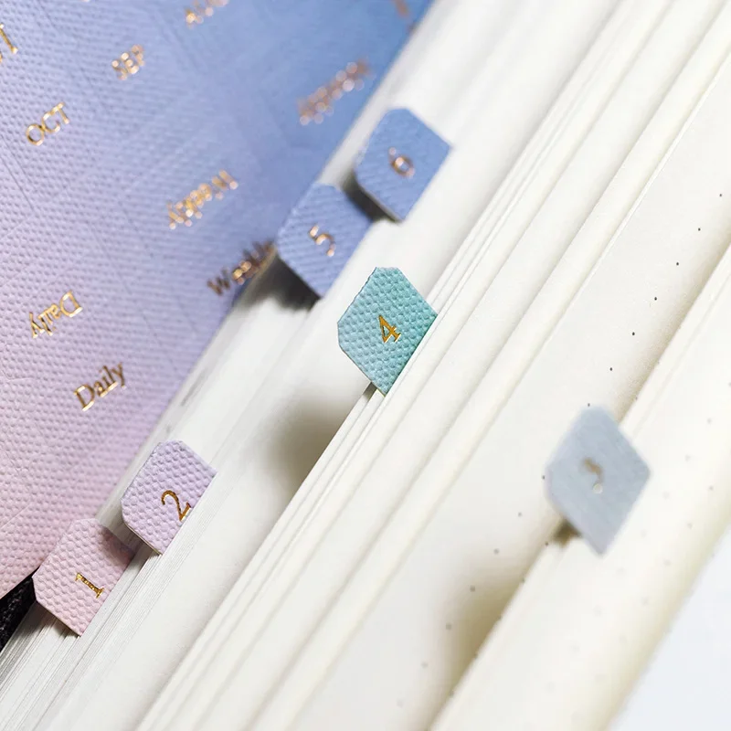 10 แผ่นGradientสีสติกเกอร์Kawaiiเครื่องเขียนDIY Scrapbooking Daily Plannerป้ายดัชนีสติกเกอร์น่ารักClassify Marks