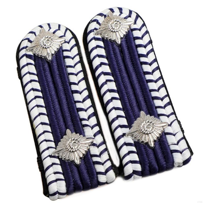 49mc schouderepauletten gouden beveiligingsuniform accessoires Captain Professional Security Guard Epaulets Captain