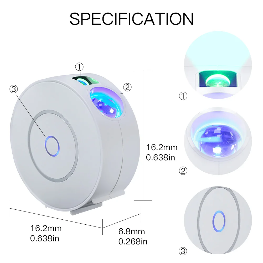 Moes Tuya WiFi Smart Stern Projektor Galaxy für Urlaub Partei APP Control Smart Home Nebula Projektor arbeitet für Google Hause alexa