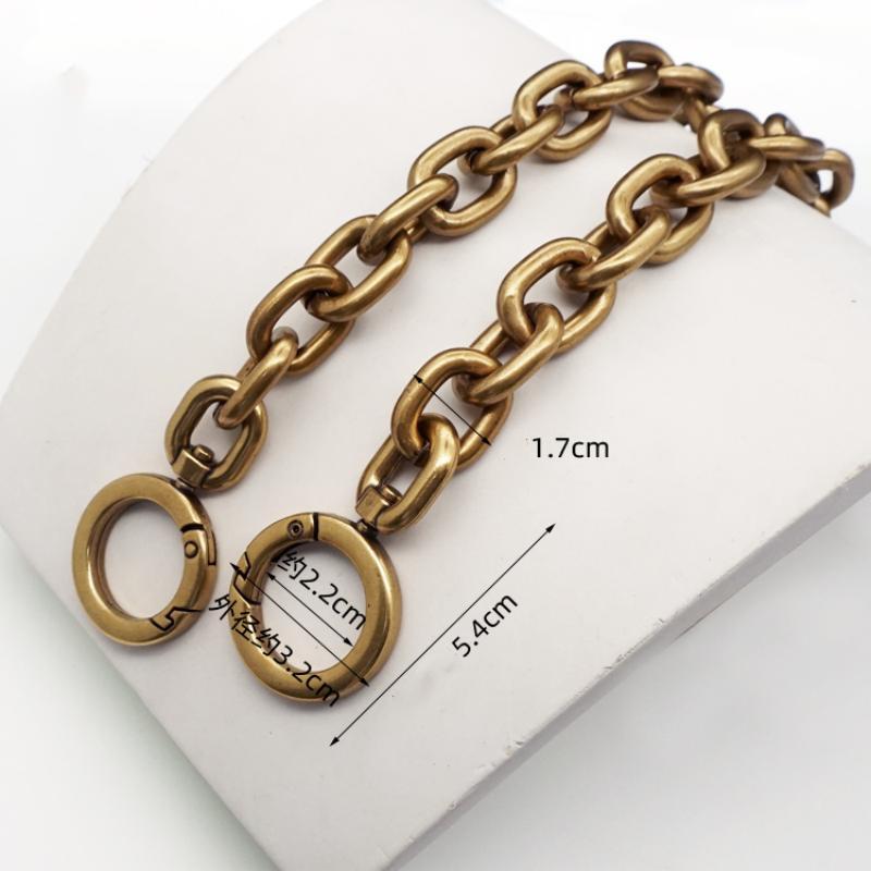 Big Size Shoulder Bag O Chain Luxury Chain Women Messenger Bag Strap Replacement Bags Strap Aliminium Antique Color High Quality
