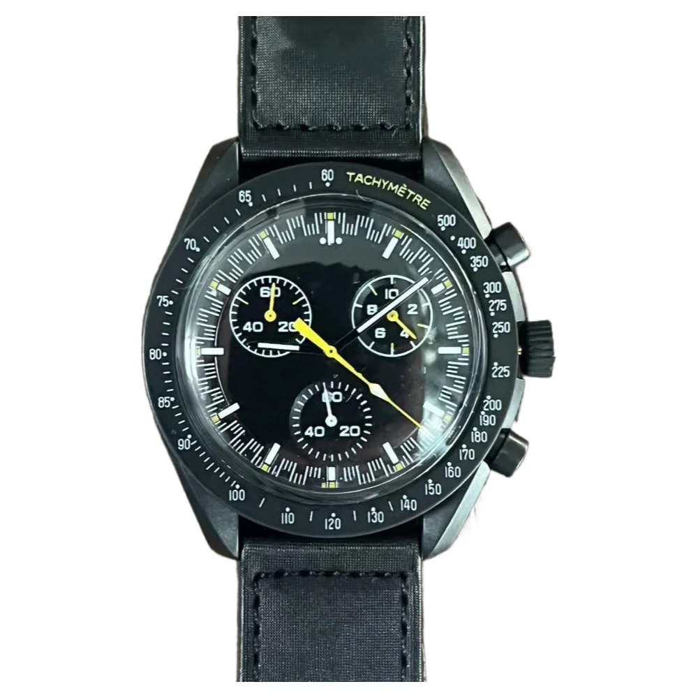 Nieuwe mode luxe maanmerk dameshorloge multifunctioneel chronograaf paar datum quartz horloge zakelijk sport herenhorloge