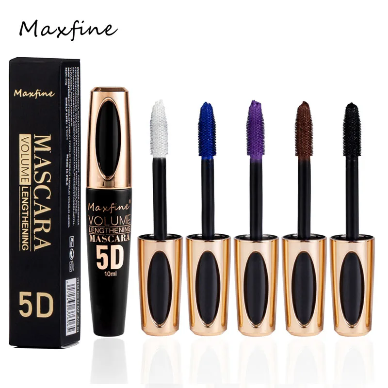 Mascara in seta 5D con occhi grandi, contenuto e lunghezza neri forti e duraturo, mascara impermeabile e non agglomerante e prolungato.
