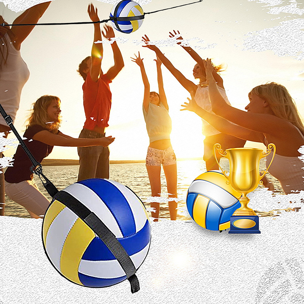Volleybal Spiking Training Hulpmiddel Verstelbare Riem Solo Serveren Trainingsuitrusting Stuiterende Trein Touw Beachvolleybal Accessoires