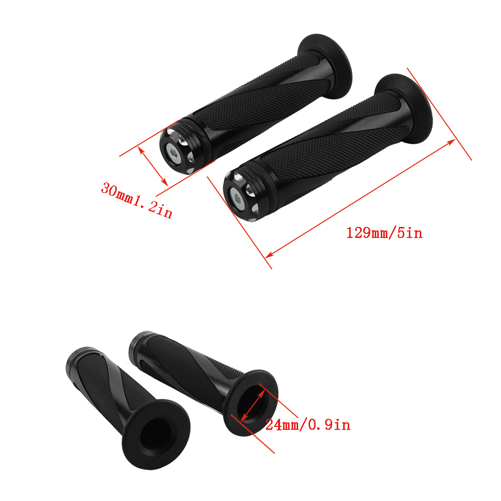 7/8 "22mm Motorrad Grip Universal Griff Lenker CNC für Kawasaki Honda Yamaha Suzuki Benelli Ducati Roller Ebike Motorrad