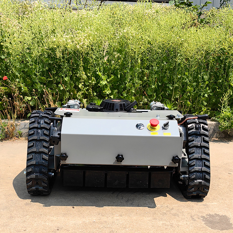 Aangepaste goedkope groothandel rijden automatische zero turn crawler grasmaaier afstandsbediening grasmaaier voor tuin