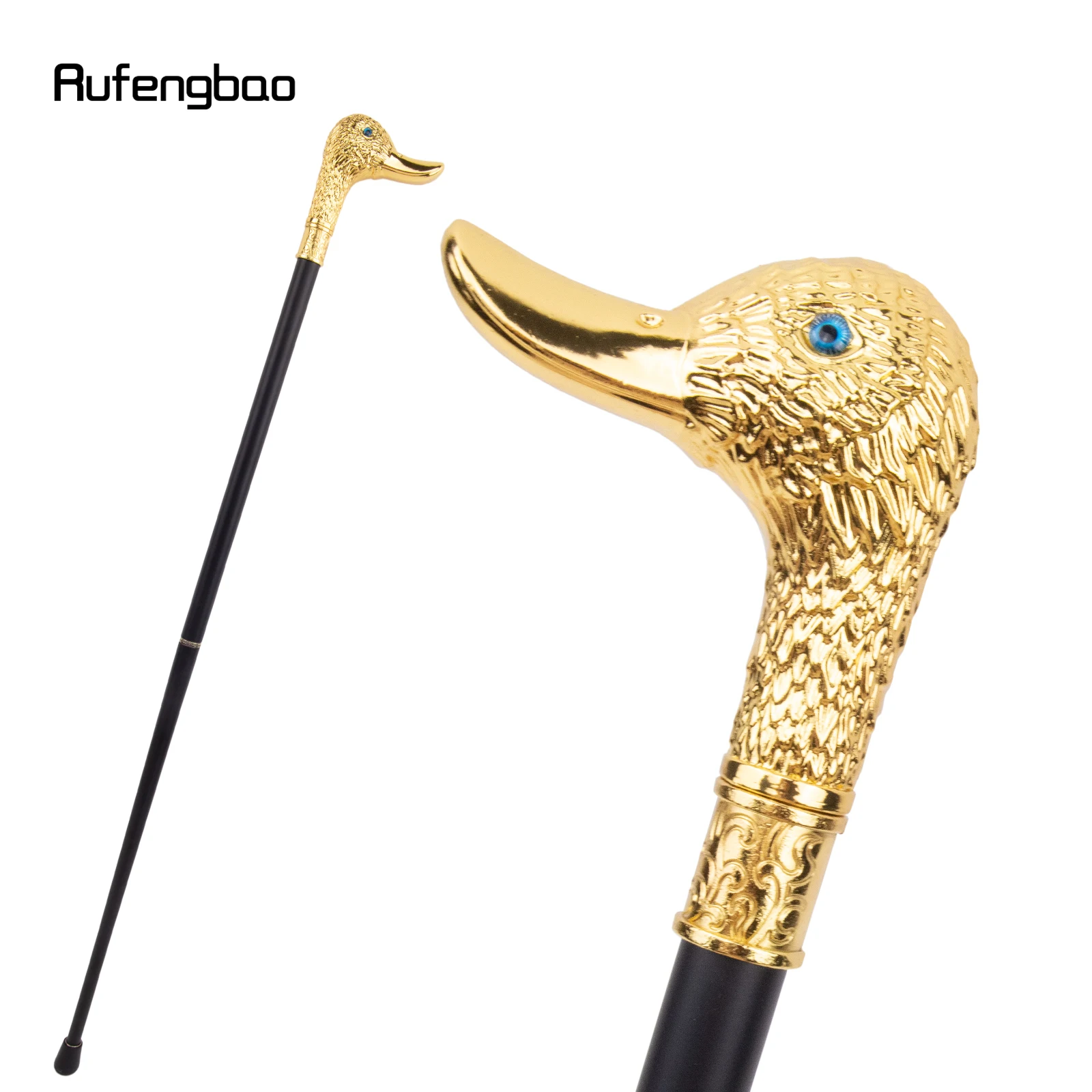 Bastón de cabeza de pato dorado para caminar, palo decorativo de moda, Crosier de 95cm para fiesta Vintage