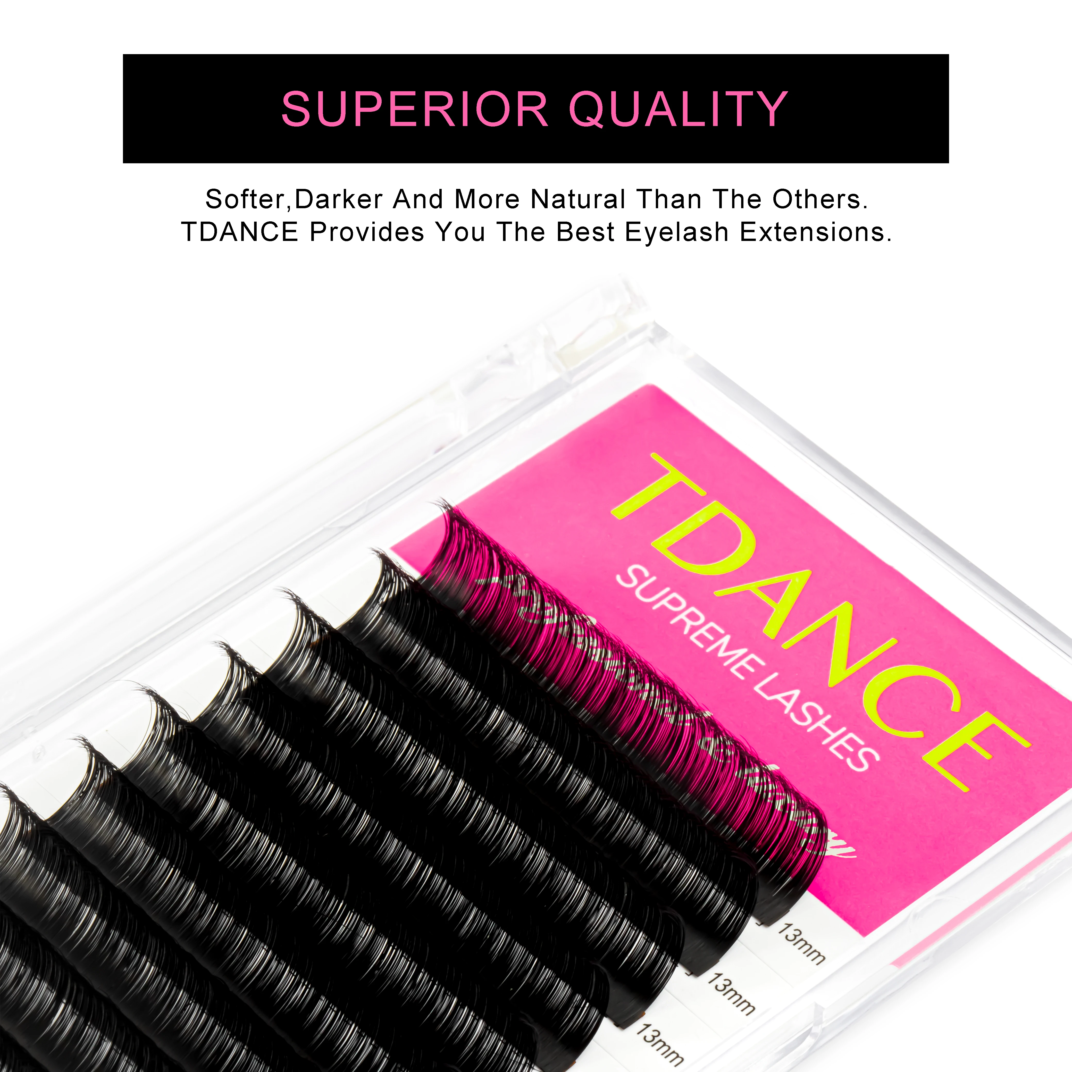 TDANCE Faux mink individual eyelash lashes maquiagem cilios for professionals soft mink eyelash extension