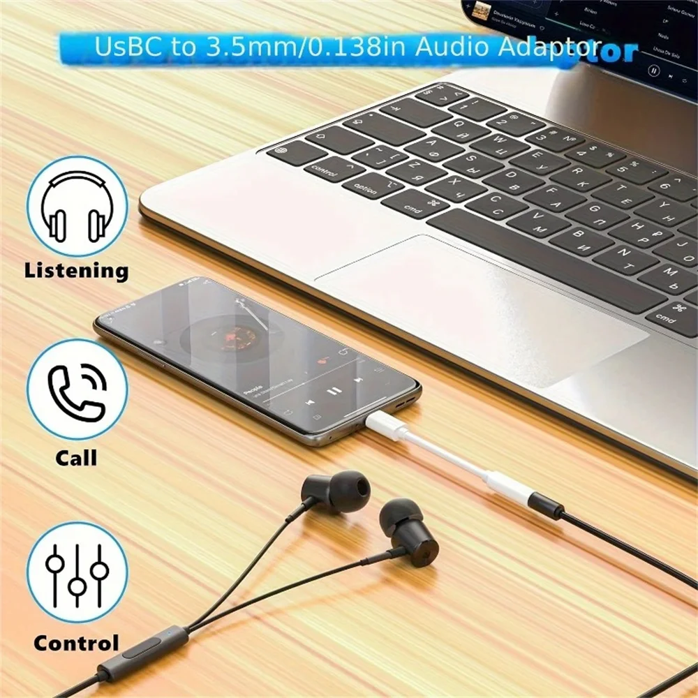 ヘッドフォンコネクタアダプタ Huawei 社メイト 30 P30 Xiaomi Android 電話 USB タイプ C から 3.5 ミリメートルイヤホンジャックオーディオケーブルアダプタ