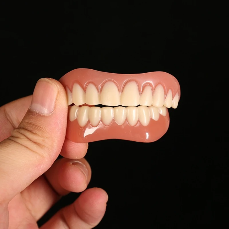 False Teeth Silicone Upper Lower Veneers Perfect Laugh 2026 Dentures Paste Fake Teeth Braces Comfortable TeethOrthodontic