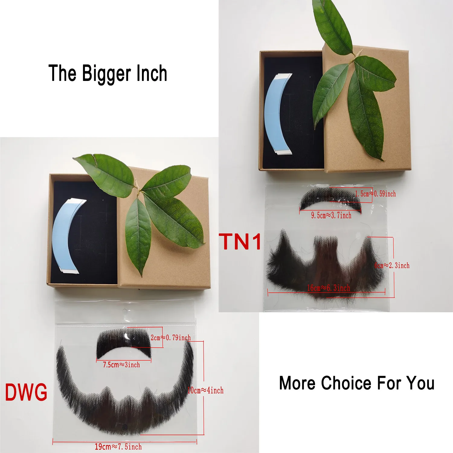 Bigote falso con barba de encaje para hombres, bigote hecho a mano con pelo Real, Cosplay, encaje sintético, barbas invisibles