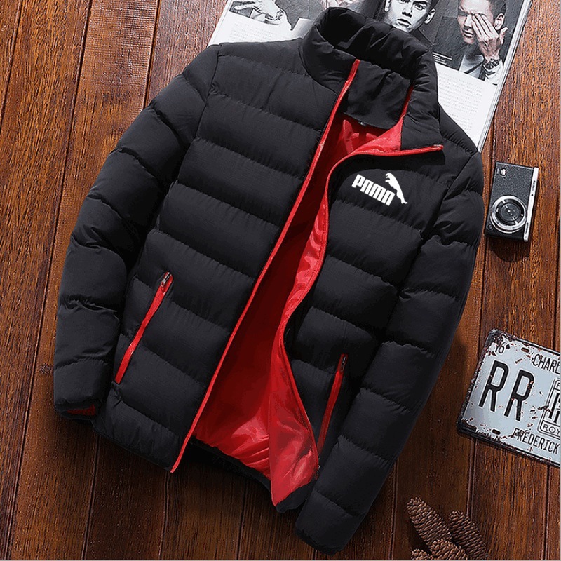 Jaqueta de algodão masculina outono e inverno juventude casaco de algodão gola estilo coreano bonito jaqueta na moda superior casual jaqueta de algodão