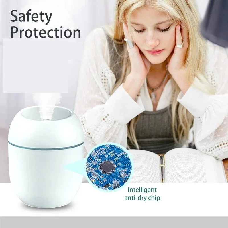 Siêu Âm Thanh Mini Máy Tạo Độ Ẩm Không Khí Tinh Máy Khuếch Tán Tinh Dầu Cho Xe Hơi USB Phun Sương Tạo Ẩm Hình Ếch Con Phun Sương Tạo Có Đèn LED Đèn Ngủ Thiết Bị Gia Dụng