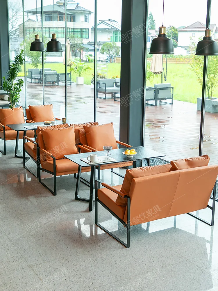 Napapia-combinação mesa e cadeira, café, leite, loja de chá, restaurante, sofá de lazer, assento de cartão, sofá de lazer