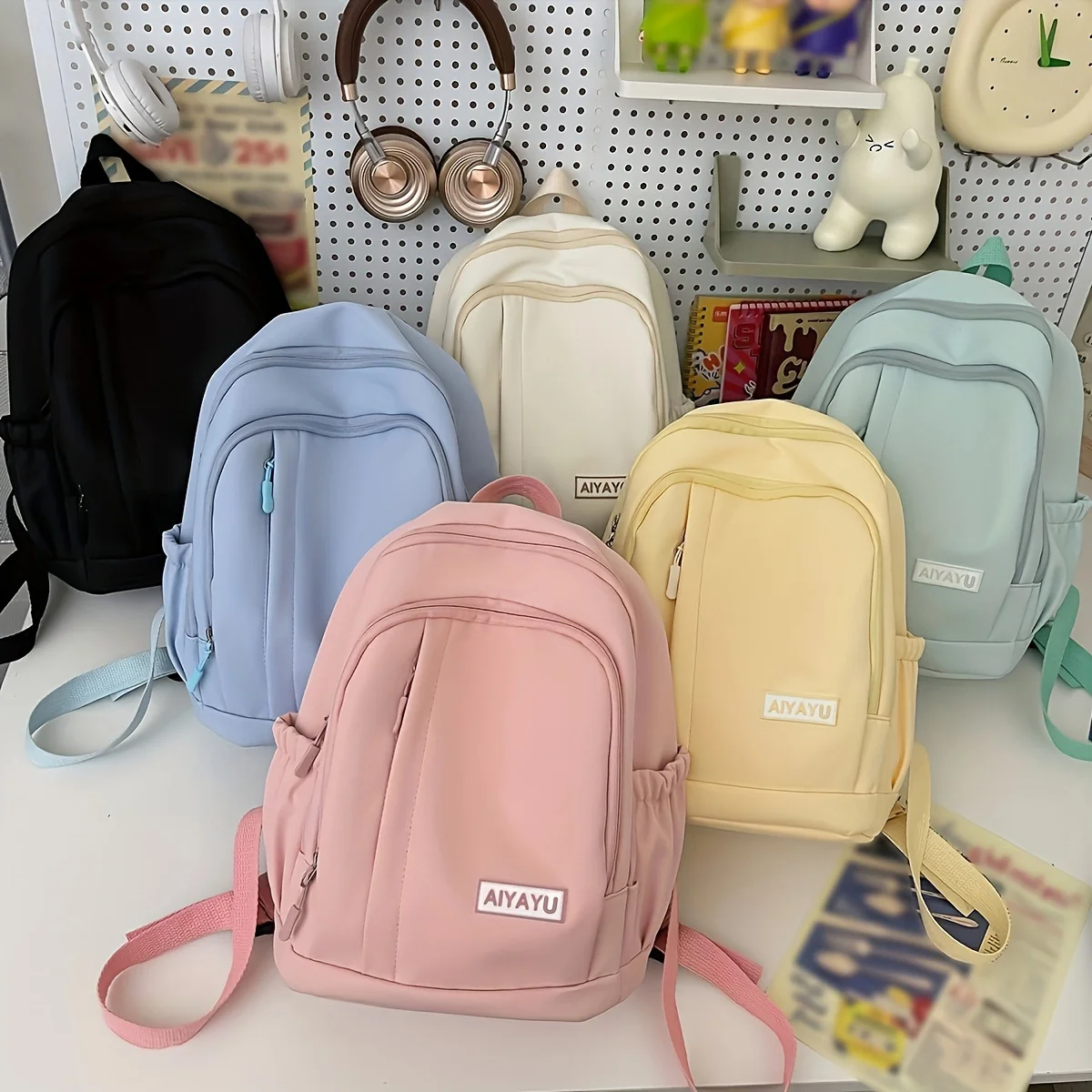 Nuova borsa da scuola piccola per studenti universitari, zaino da ragazza semplice e versatile da viaggio, zaino piccolo e fresco, zaino da ragazzo