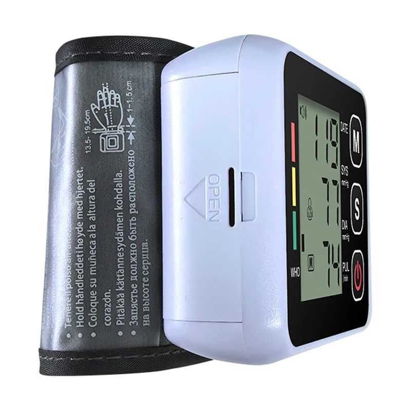 Digitale polsbloeddrukmeter Medische bovenarm bloeddrukmeter Automatische tonometer Tensiometro bloeddrukmeter