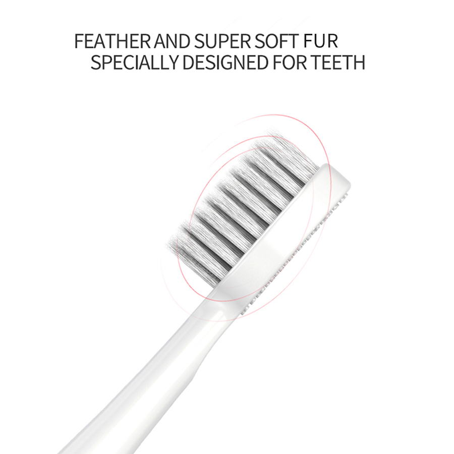 Marca Jian, cepillo de dientes eléctrico sónico para hombres y mujeres, hogar para adultos, pelo suave no recargable, resistente al agua IPX6