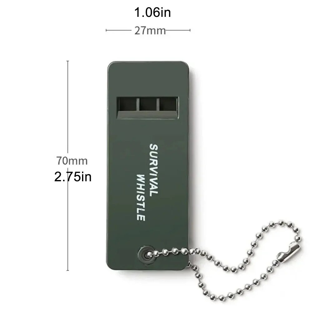 3-Frequency Whistle High Decibel Survival Whistle Keychain Rugby Referee Camping Hiking Emergency Survival Whistle Outdoor Tools